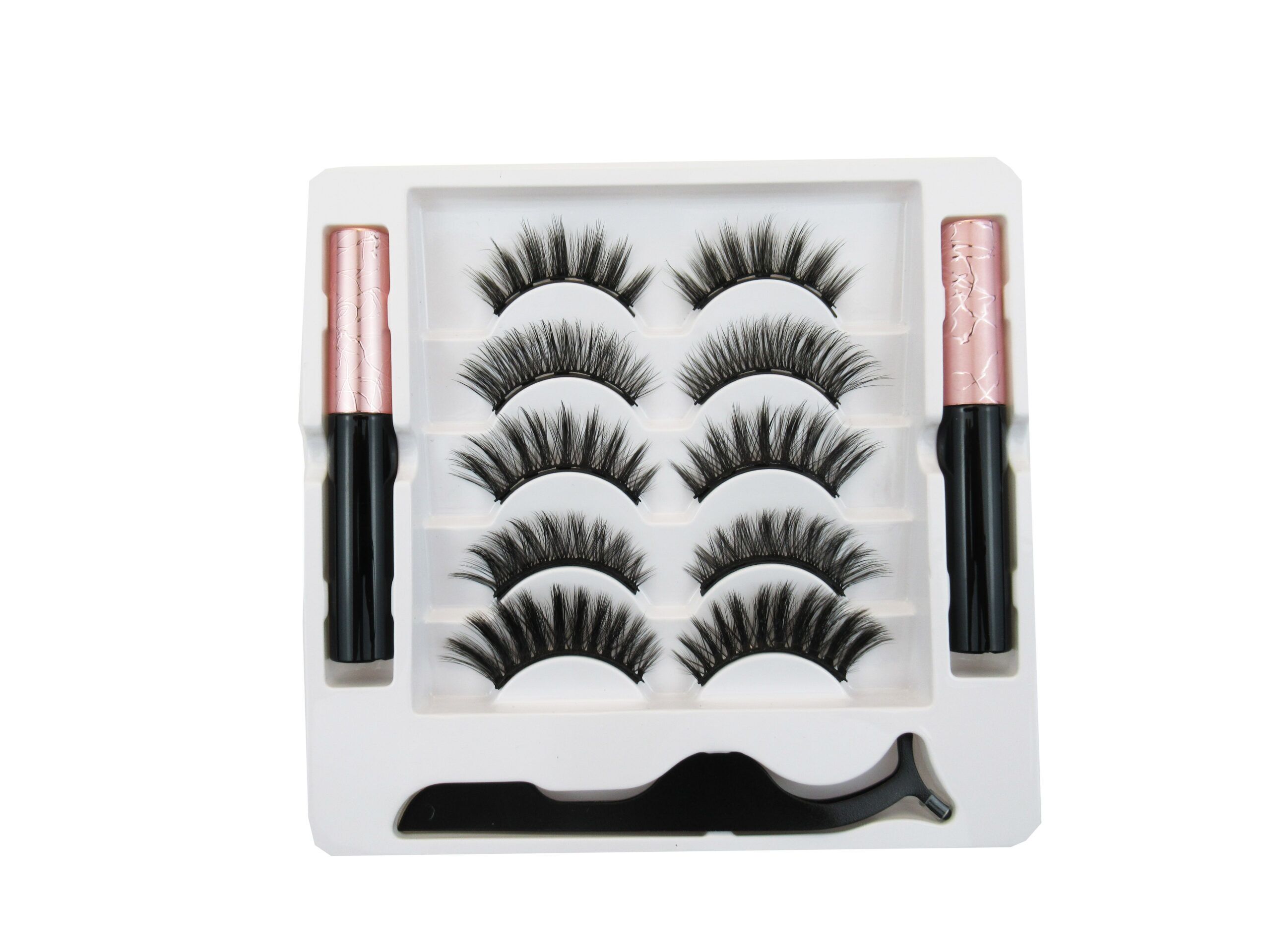 5 lashes with 2 liners magnetic lashes kit